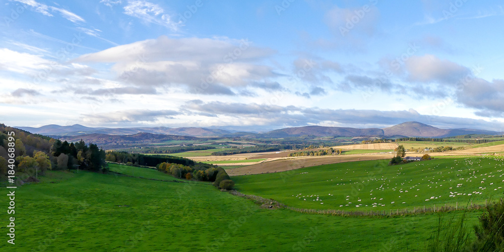 Queen's View Scotland Panorama