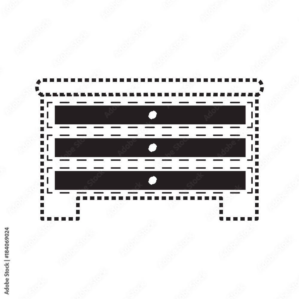 Fototapeta premium chest of drawers icon