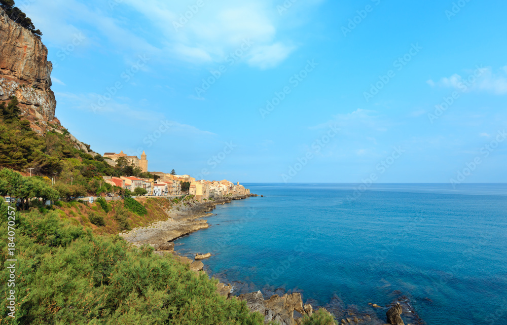 Cefalu coast view Sicily, Italy