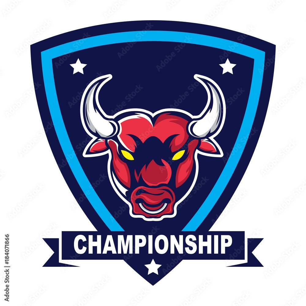 Fototapeta premium Bull logo design template