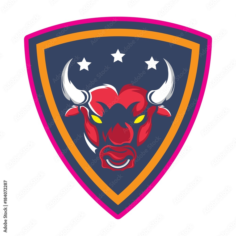 Fototapeta premium Bull logo design template