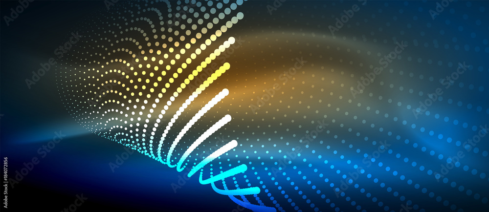 Obraz premium Neon light effects, particles