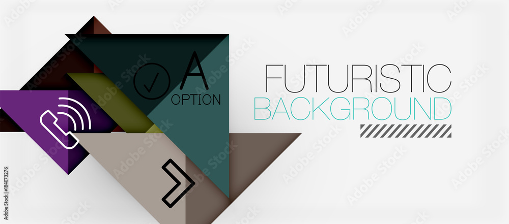 Minimalistic triangle modern banner design, geometric abstract background Minimalistic triangle modern banner design, geometric abstract background