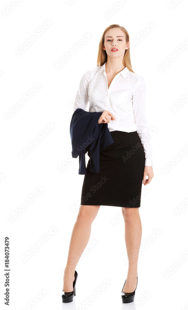 Portrait of beautiful attractive business woman. Portrait of beautiful attractive business woman.