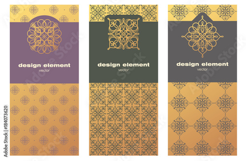 A set of template for creating luxury packaging.
