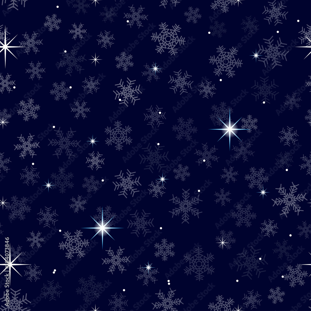 starry night sky, snowflake, seamless 1-1 starry night sky, snowflake, seamless 1-1