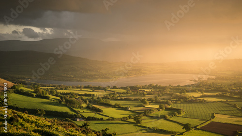 Beautiful Evening Light over Llangors Lake