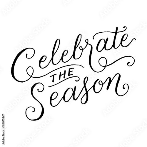 Celebrate the Season Hand Lettering
