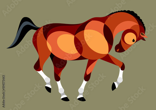 abstract horse image