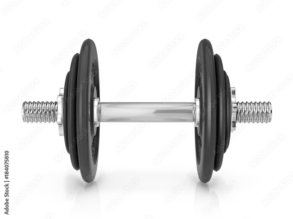 Fototapeta premium Dumbbell on white