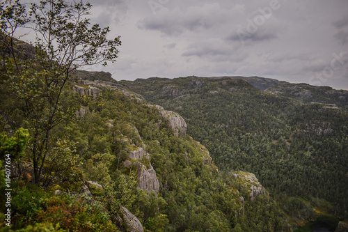 Ausblick über die wälder Norwegens