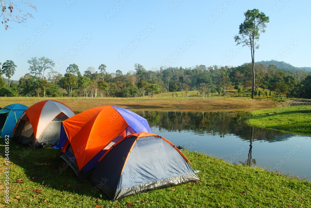tents for camping in forest