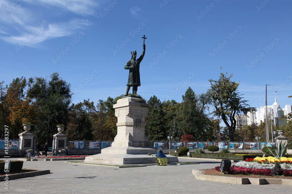 Monument Stefan cel Mare in Chisinau, Moldova