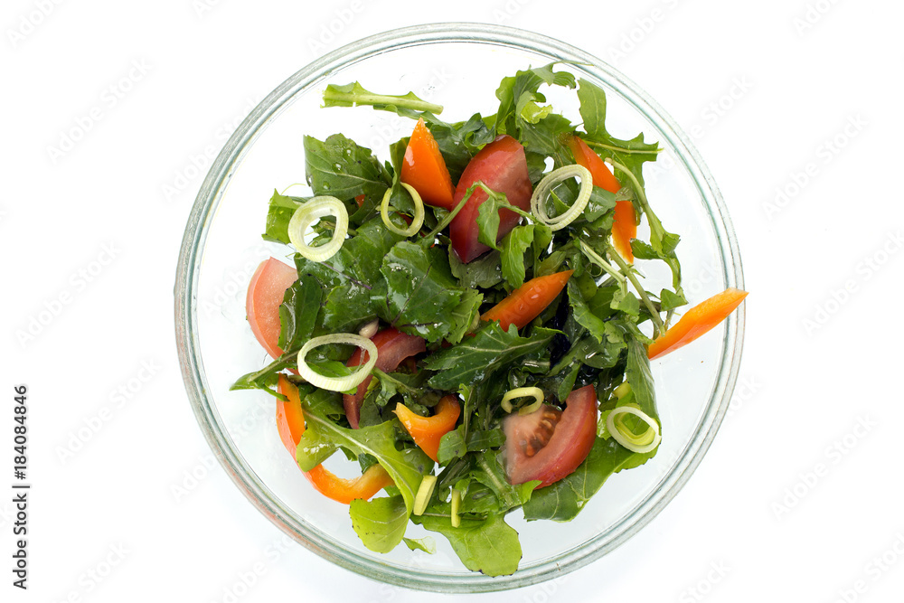 Summer salad on a plate
