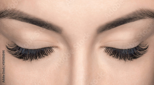 Canvas Print Eyelash extension procedure