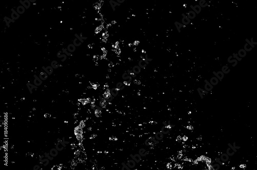 water Splash On black Background