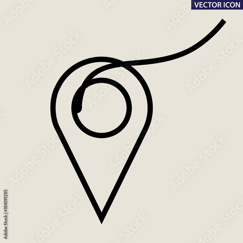 positioning and navigation symbol, icon, location technology