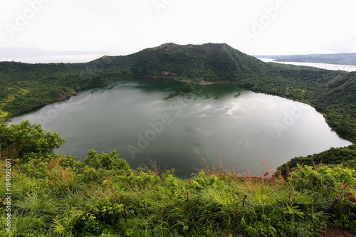 Vulcan Point Island inside Crater Lake. Taal Lake-Volcano Island-Talisay-Philippines. 0016