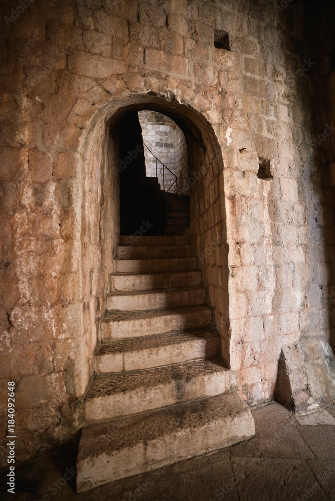 Obraz premium Fort Lovrijenac, St. Lawrence Fortress building architecture in Dubrovnik