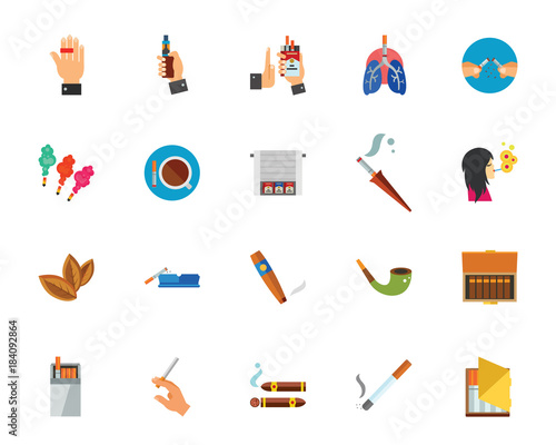 Smoking icon set