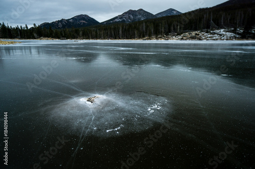 Frozen Lake in Rocky Mountain National Park