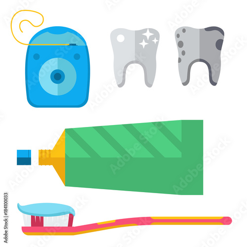 Dentist medical vector tools icons health care medicine instrument stomatology dental implantation clinic illustration.