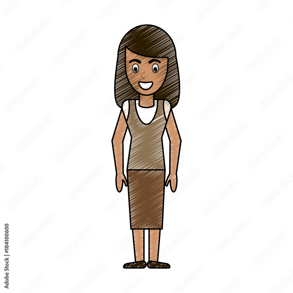 Business woman avatar cartoon icon vector illustration graphic design Business woman avatar cartoon icon vector illustration graphic design