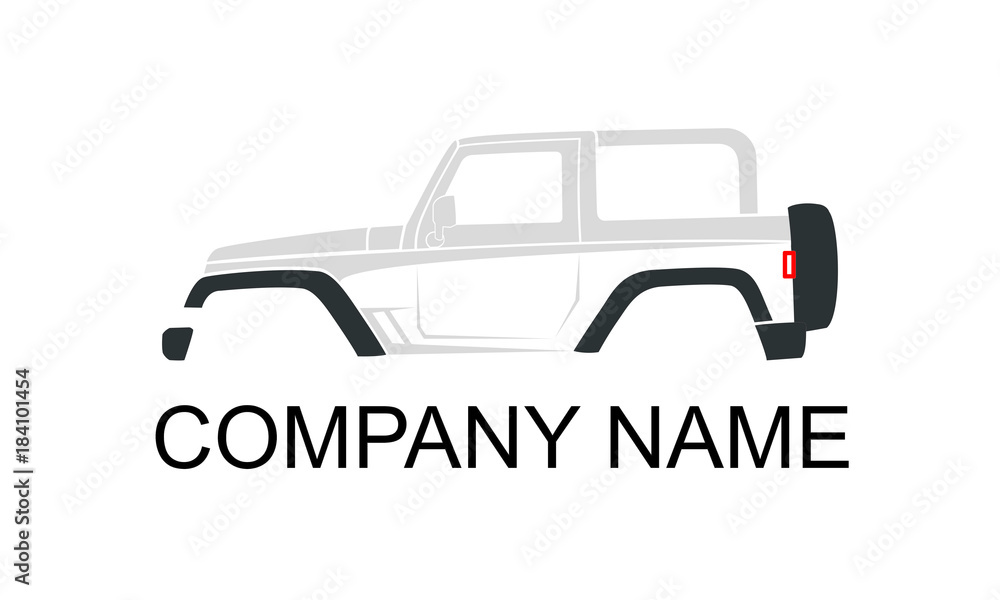 Adventure jeep logo template