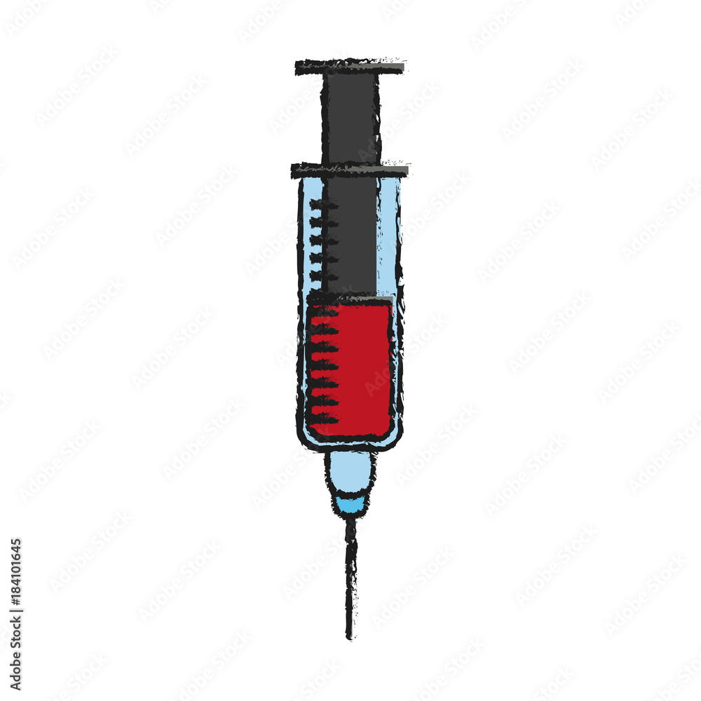 Syringe medical tool icon vector illustration graphic design Syringe medical tool icon vector illustration graphic design