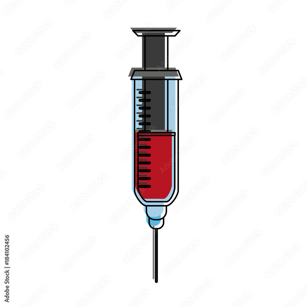 Syringe medical tool icon vector illustration graphic design Syringe medical tool icon vector illustration graphic design
