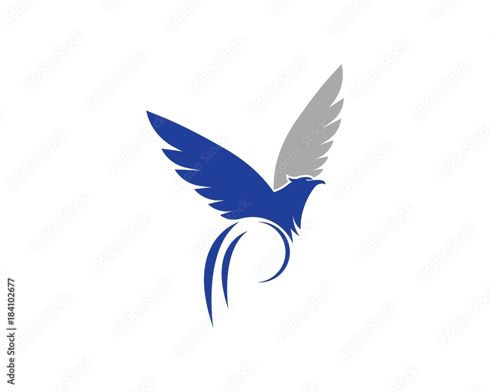 Obraz premium Falcon Eagle Bird Logo Template vector icon