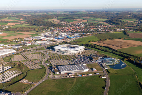 Aerial view of Sinsheim Germany
