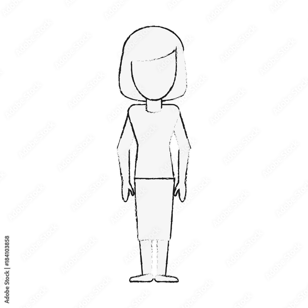 Young woman avatar cartoon icon vector illustration graphic design Young woman avatar cartoon icon vector illustration graphic design