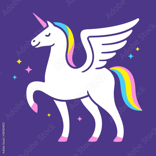 Unicorn logo illustration