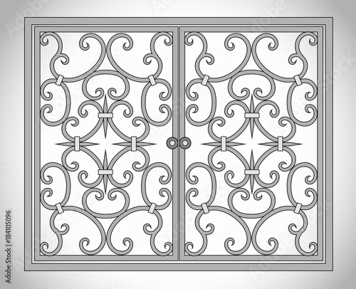 Vector illustration products of steel and iron.