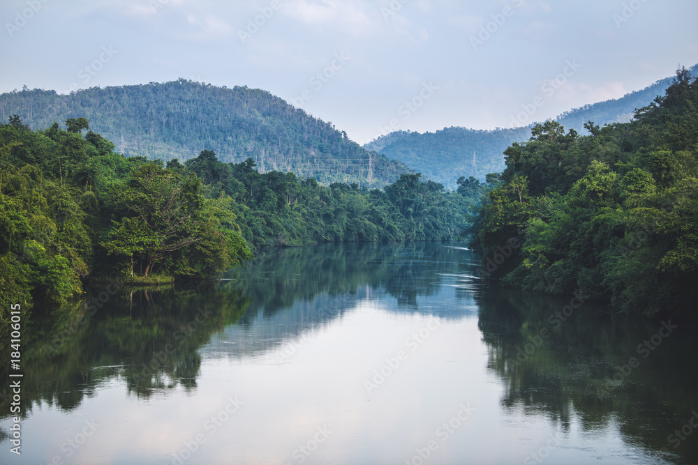 Beautiful Lakes with trees reflec to the water