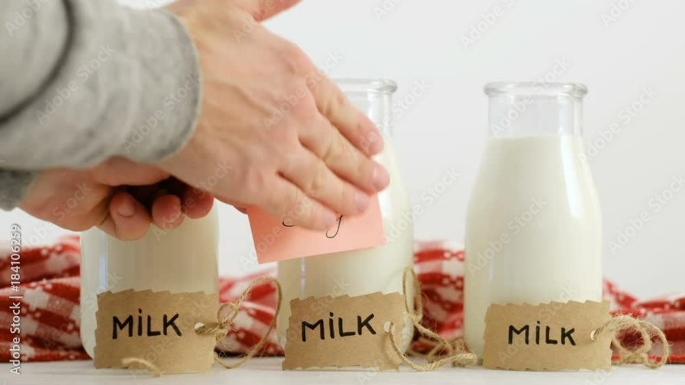 Lactose intolerance. Soy instead of cow milk drinking. Healthy