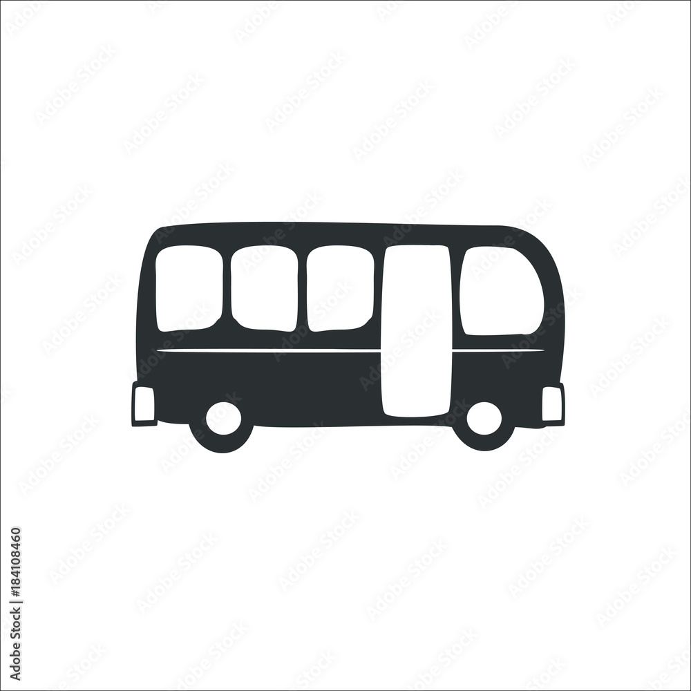 Bus icon. Vector Illustration