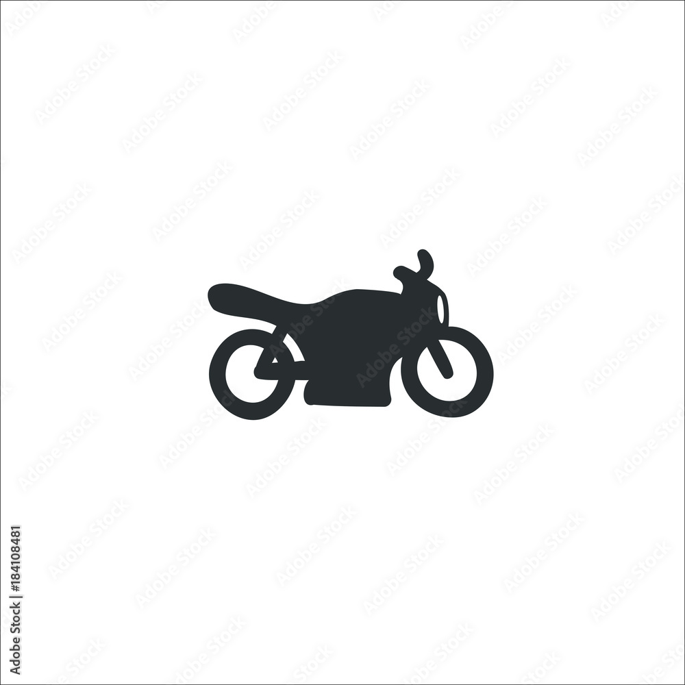 Sport bike icon. Vector Illustration