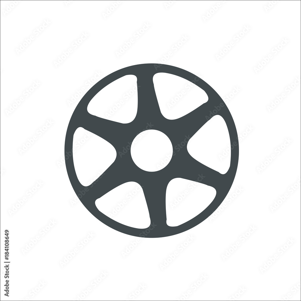 Wheel icon. Vector Illustration