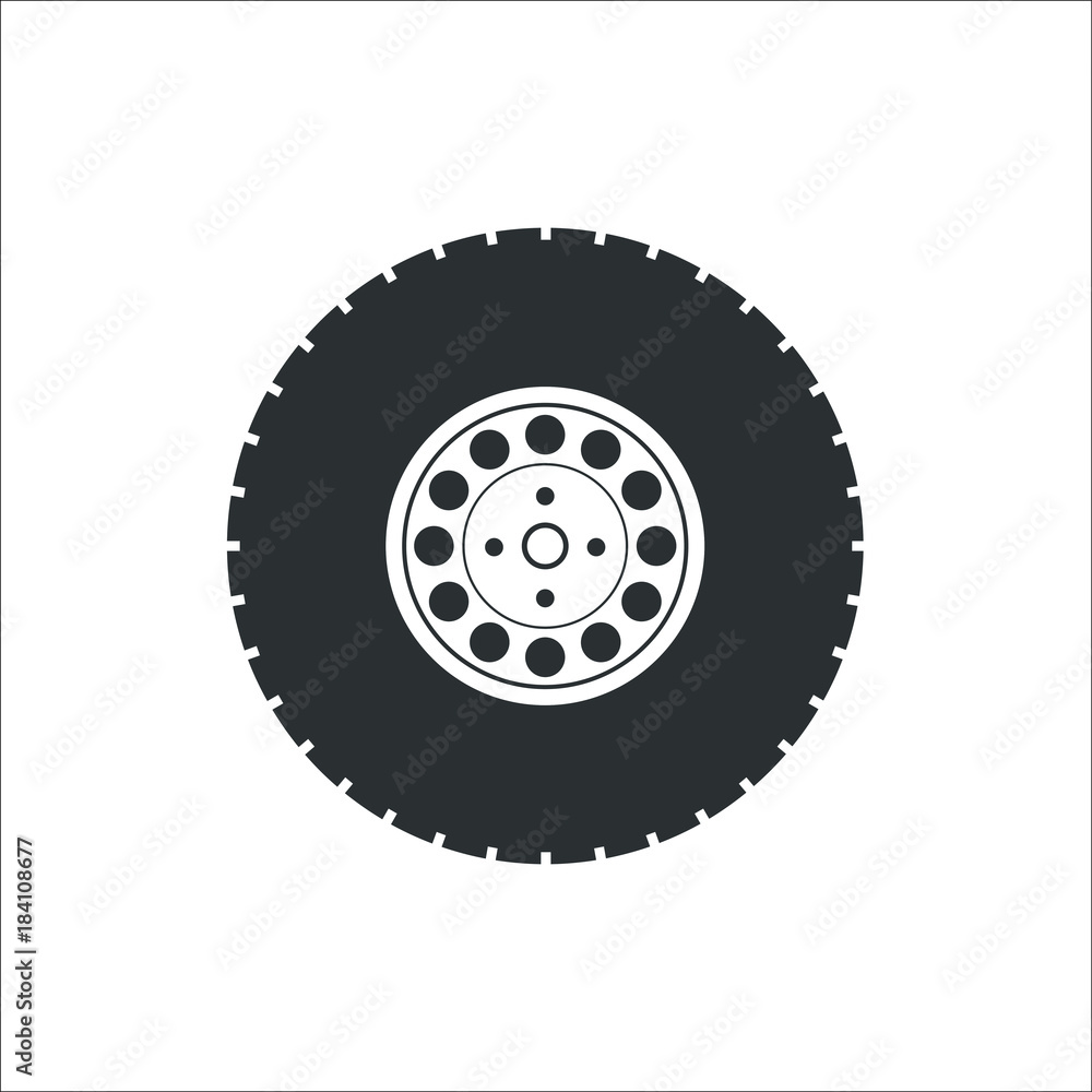 Wheel icon. Vector Illustration Wheel icon. Vector Illustration