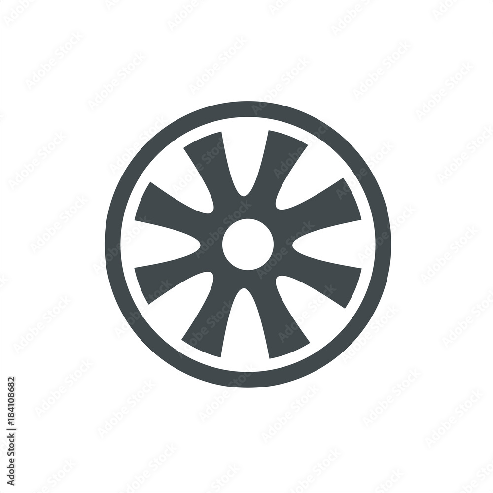 Wheel icon. Vector Illustration Wheel icon. Vector Illustration