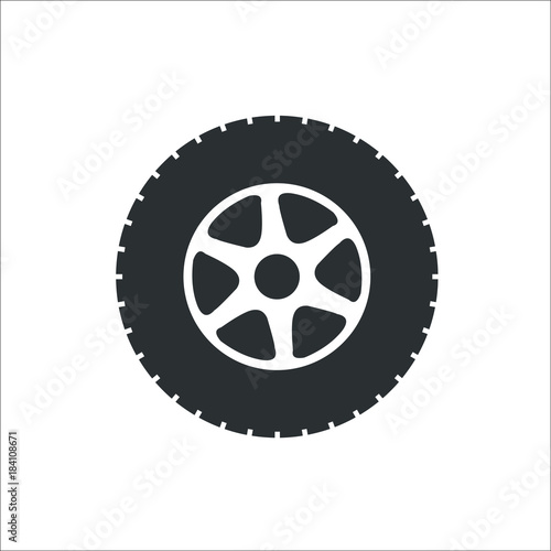 Wheel icon. Vector Illustration