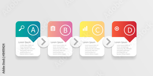 abstract horizontal bar infographic
