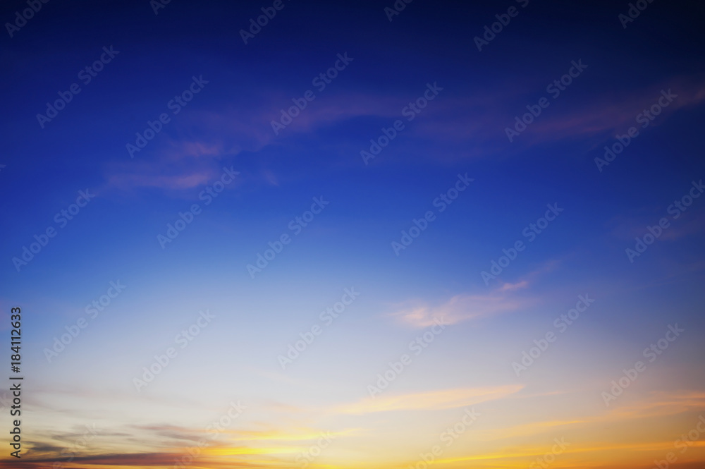 Fototapeta premium beautiful twilight sky background