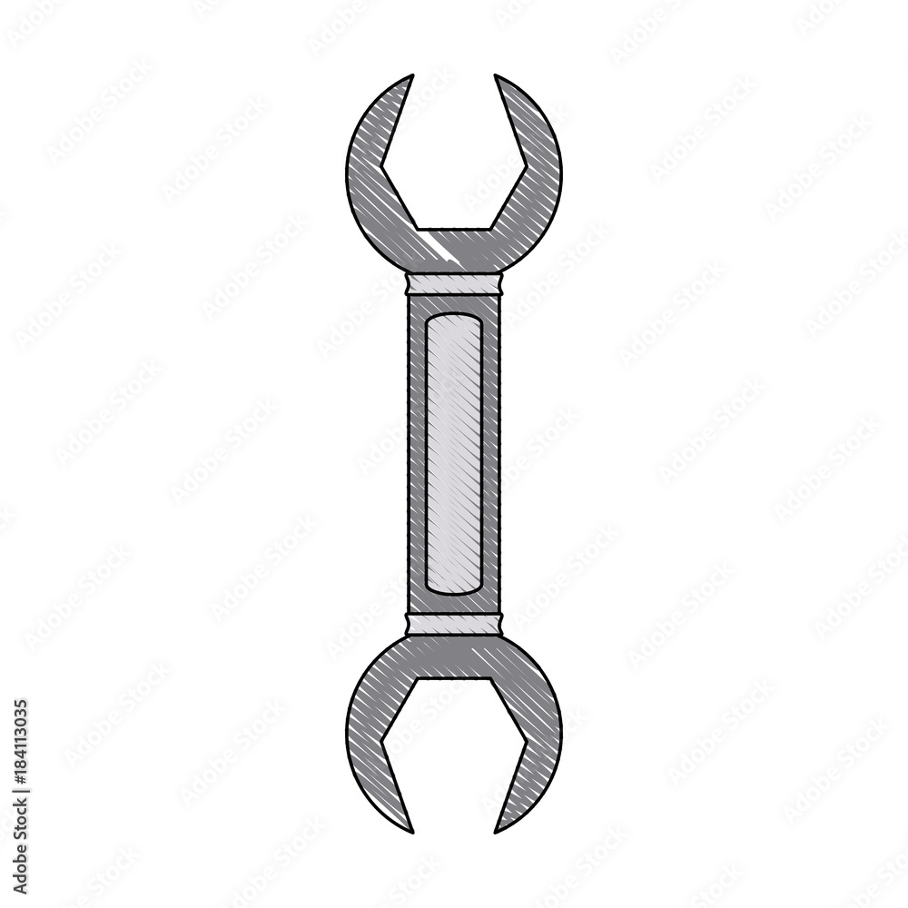 Wrench construction tool icon vector illustration graphic design Wrench construction tool icon vector illustration graphic design