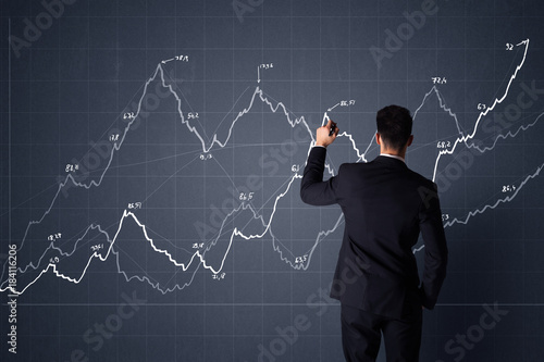 Businessman with chart