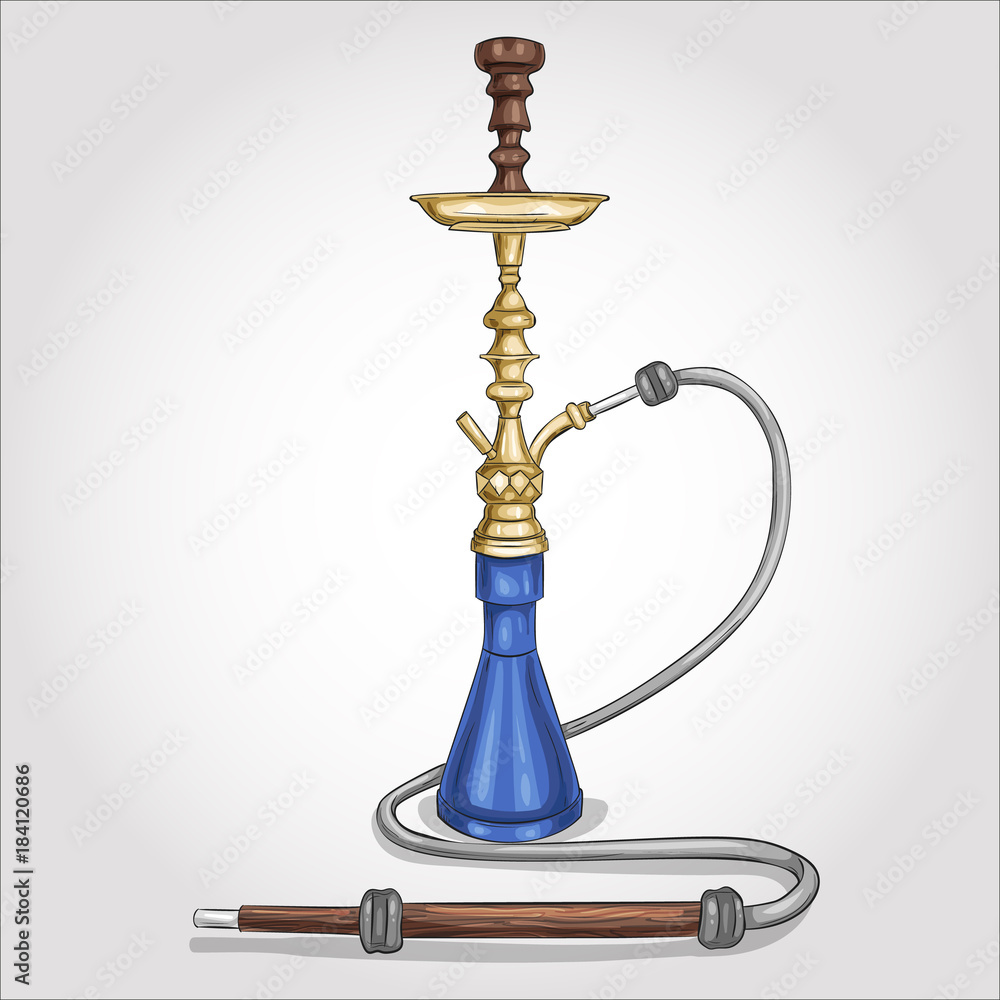 Vector hand drawn hookah Vector hand drawn hookah