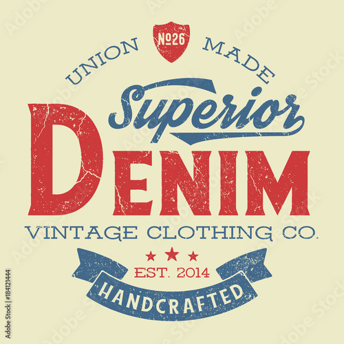 Superior Denim Clothing Co. - Tee Design For Print 