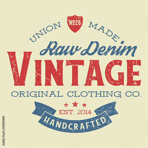 Vintage Raw Denim Clothing Co. - Tee Design For Print 